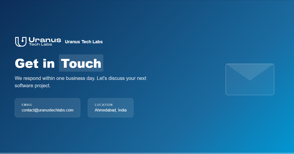 Contact Us | Uranus Tech Labs Software Development